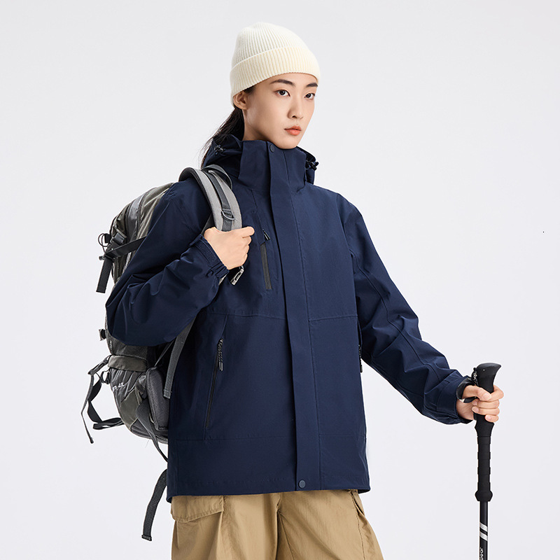 Ddmyoutdoor National Standard Three In One For Men Women Windproof Waterproof Rainstorm Proof Autumn And Winter Tibetan Outdoor Mountaineering Jacket 