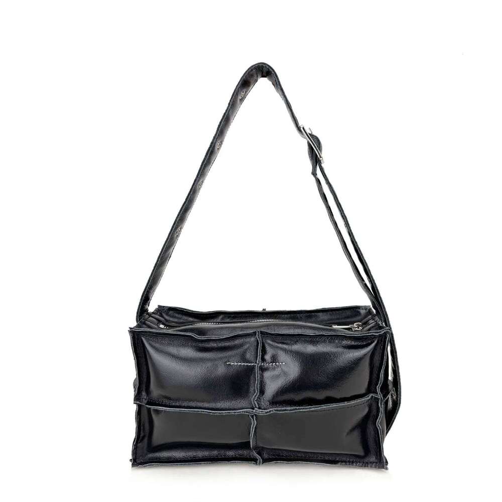 2024 Autumn New Soft Cow Leather Plaid Crossbody Trendy Casual Stylish Shoulder Bag Fashionable Origin China