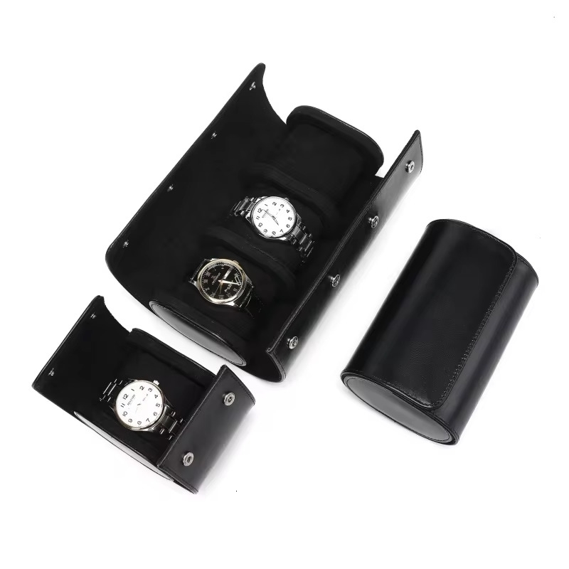 Embers Leather Watch Roll 1 2 3 slots Genuine Storage Box Travel Bag Case Gift Pouch y250519