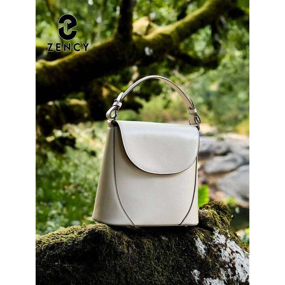 Zency Elegant Handbag Ladies Noble Genuine Leather Shoulder Cross Body Bag