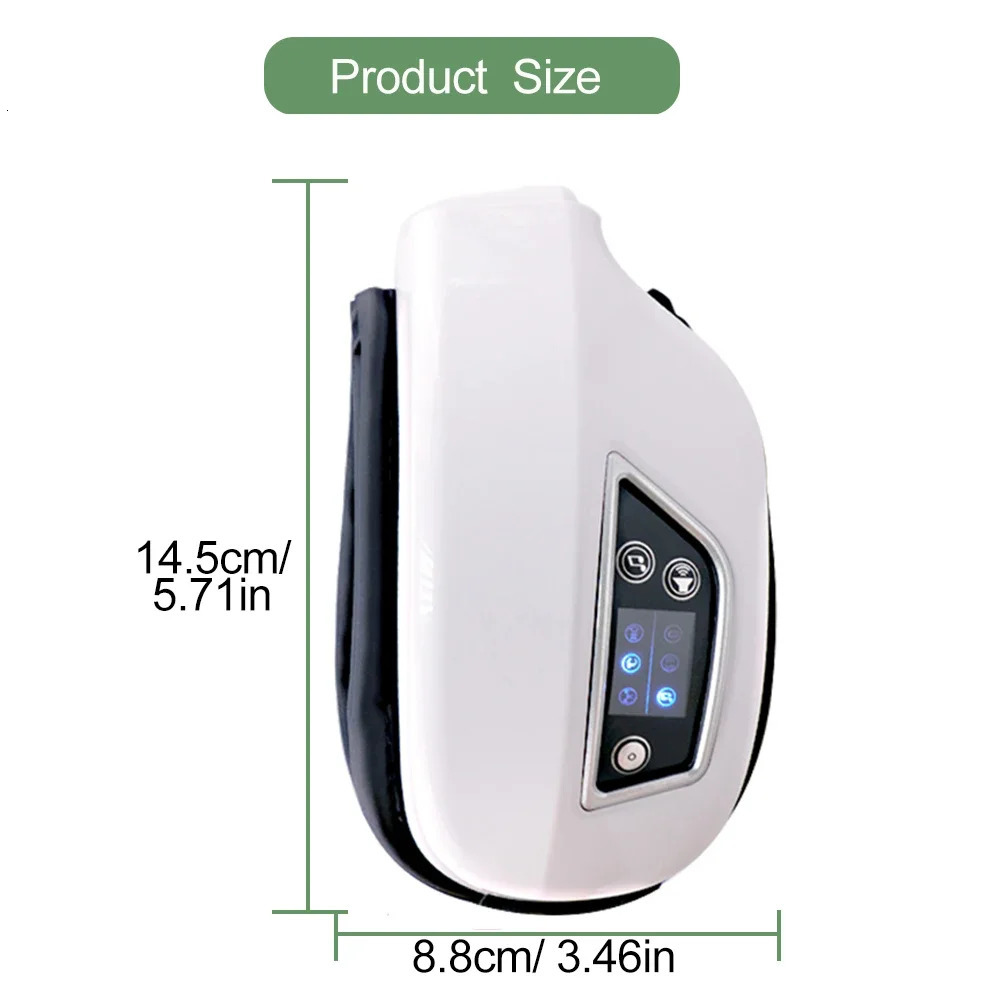 6D Smart Vibration Airbag Compress Eye Massager Eye Care Instrument Bluetooth Music Eye Massage Glasses Eye Relax Fatigue Pouch 250603