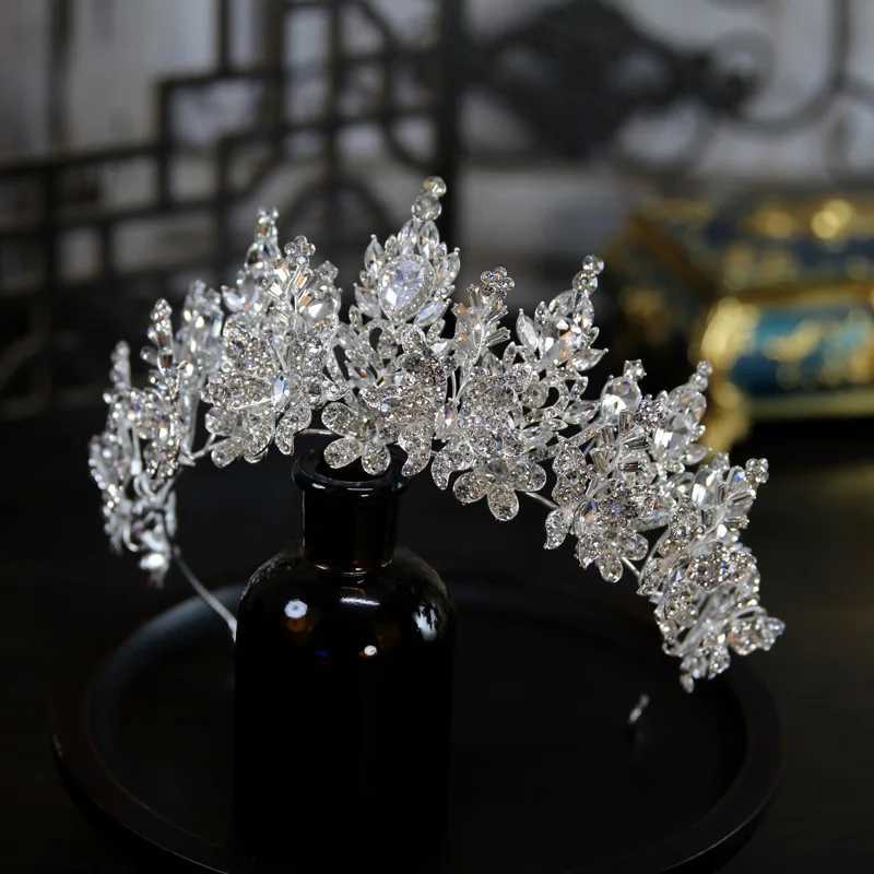 Bridal Tiara Rhinestone Wedding Crown Hair Accessories Women Luxury Korea Bride Diadem Headdress Headband Party Headwear Jewelry Z250605