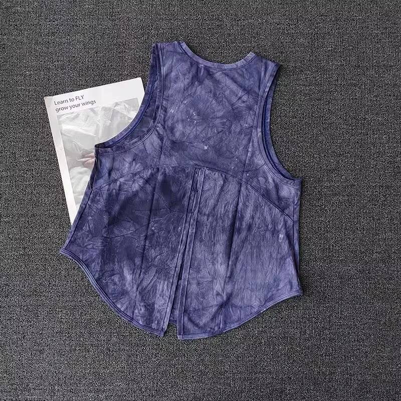 Sports Vest Women's Quick Drying Loose Running T-Shir Fiess Top Sleeveless Yoga Shirt Beautiful Back Breathable Mesh T-shirt