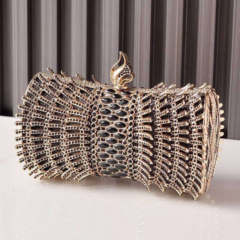 Woman Crystals Clutch Purse Wedding Bridal Clutches Purses Dinner Banquet Dia Handbags Party Evening Bag
