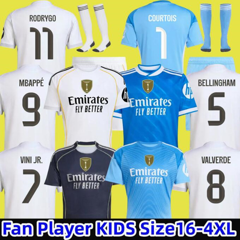 2025 2026 soccer jerseys 25 26 Real 4Th MadriDS football shirt CAMAVINGA Mbappe MODRIC VADE Fourth camiseta men kids uniforms VINI JR BELLINGHAM ARDA