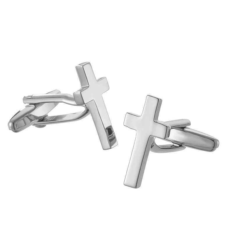 Classic Mens French Shirt Cufflinks Multi-colored Cross Grid Blue Pattern Cuff Buttons Wedding Suit Accessories Jewelry Gifts W250606