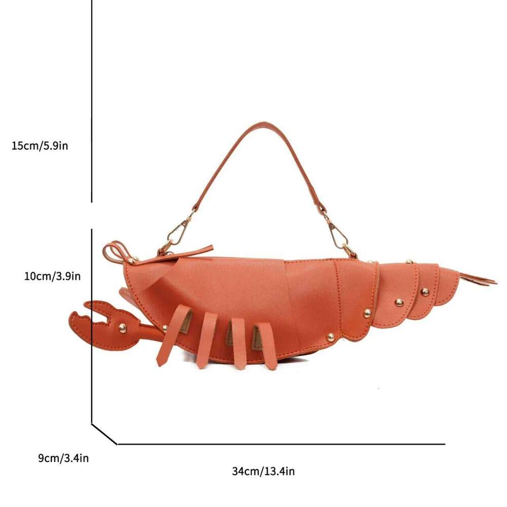 Crossbody For Personality Lobster Design Fun Creative Handbag Women Purse Cute Lady Girls Animal Toy Mobile Phone Bag