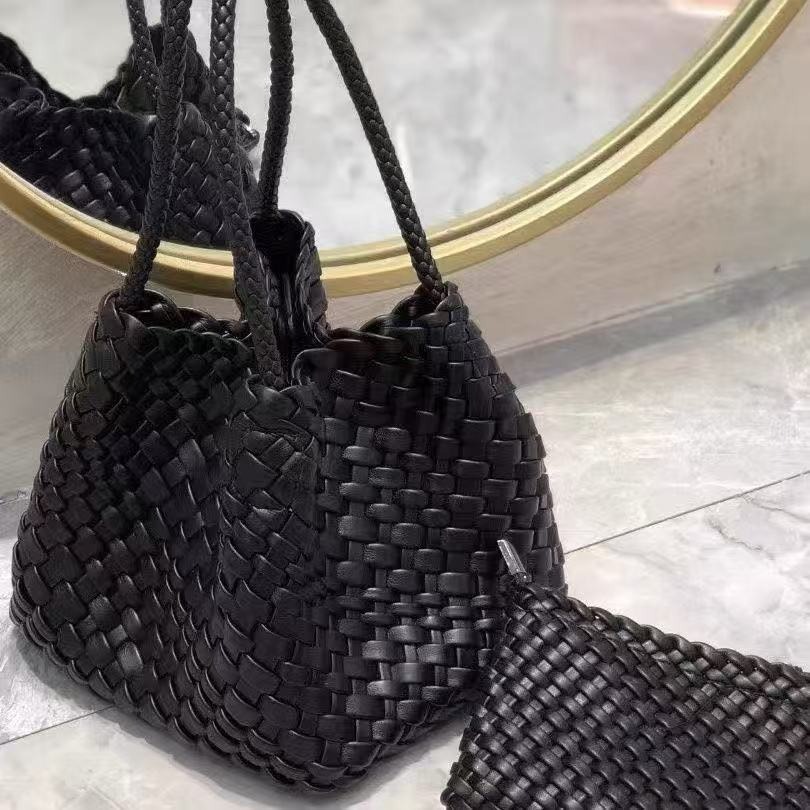Women's handbag woven bag women's small delicate bucket bag dumpling bag basket bag cross-border shoulder bag designer handbag