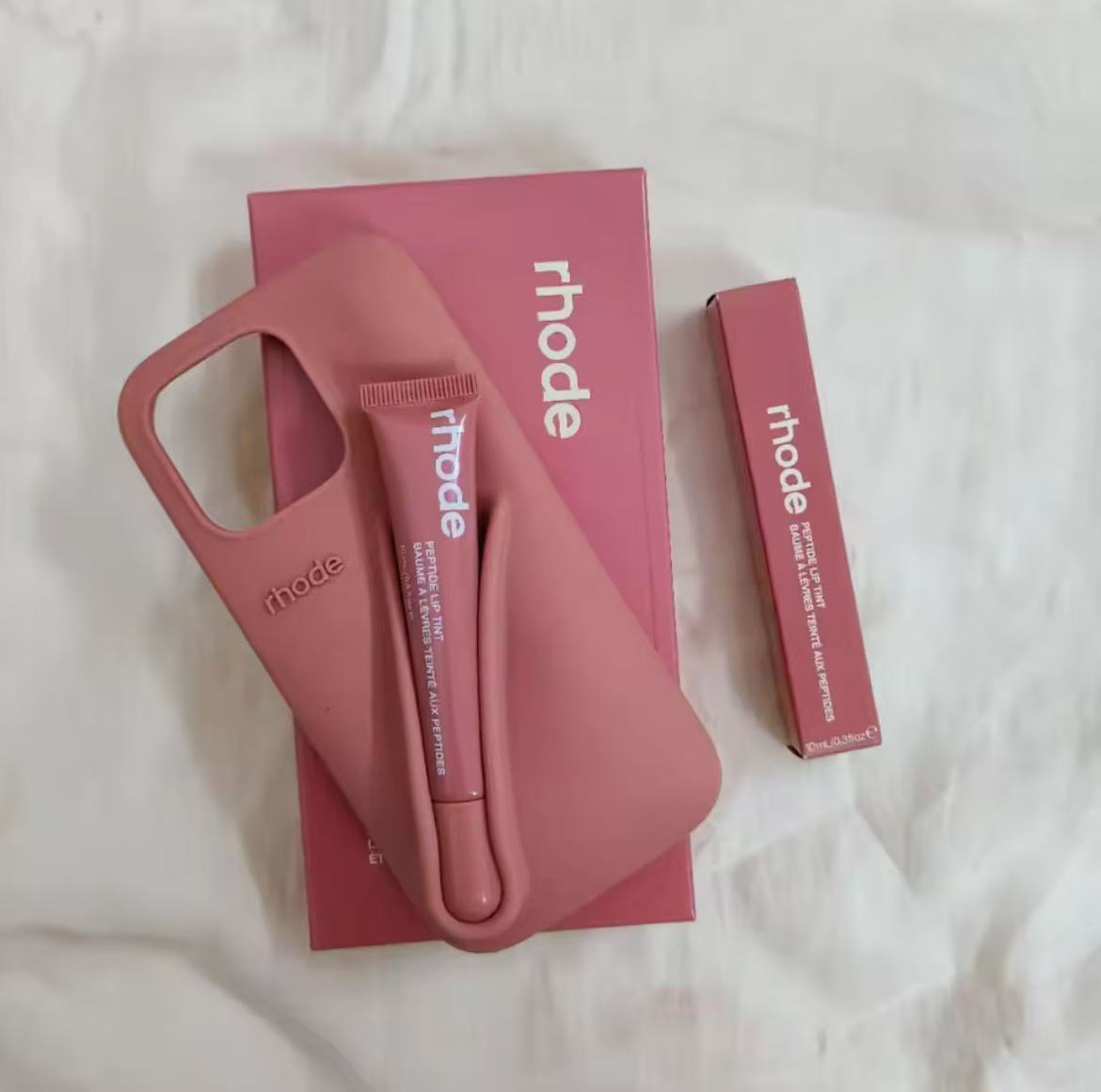 New Color Autumn Limited Edition Rhode Lip Holder Silicone Lipstick Phone Case for iPhone 16 Pro 12 14 13 15 11 Pro Max Cover