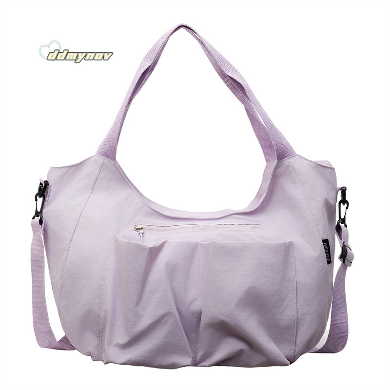 Hot Selling Canvas Women's 2025 New Simple Fashion Large Capacity Shoulder Tote Dumpling Bag ddmynov