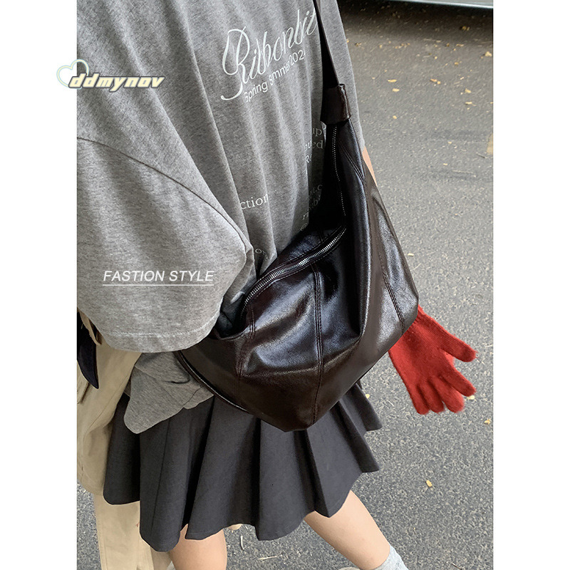 Niche Underarm for Women 2024 New Large Capacity Dumpling Simple Versatile Shoulder Crossbody Bag ddmynov