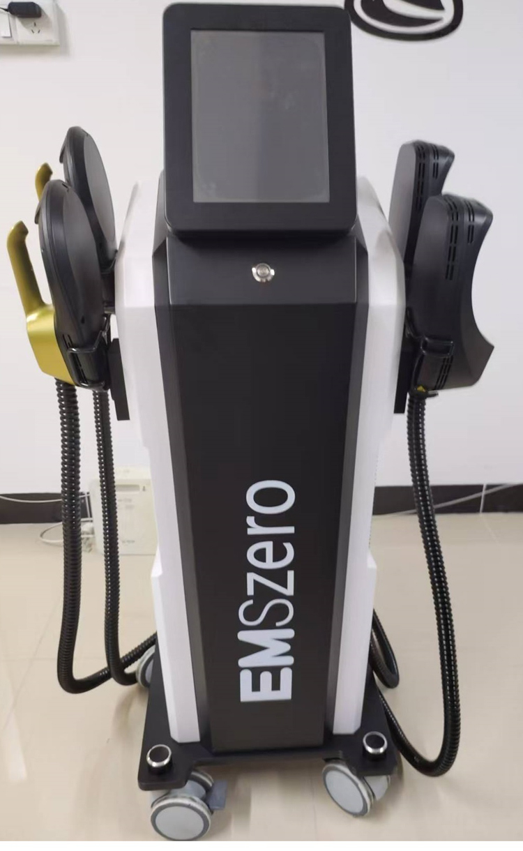 New Ems Rf 4 Handles Muscle Training Ems Muscle Stimulator Body Slimming Fat Burning Ems Sculpt Slimming Shape Body Build Muscle Fat Burn Body Contour