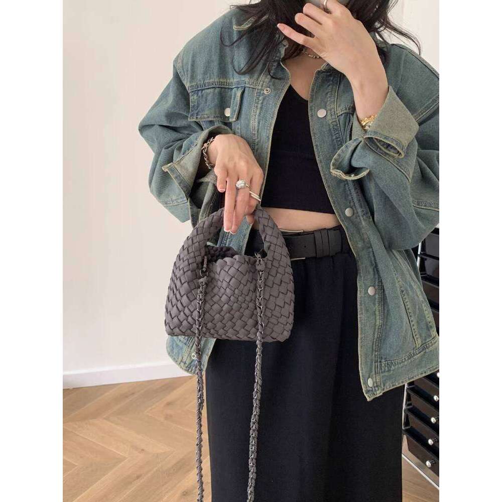 High Quality Handwoven Small Tote Handbag New Nylon Women s Fashion Shoulder Crossbody Bag