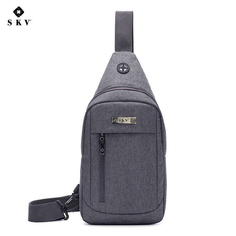 Men's Fashion Chest Trendy Crossbody Canvas Lightweight Casual Anti-Theft Small Backpack Shoulder Bag