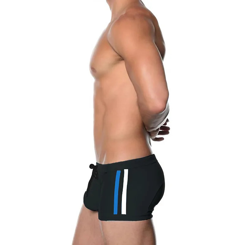 Mens boxer trunks sexy fashion bag exciting convex swimming trunks beach spring anti-embarrassment bathing suit 250530