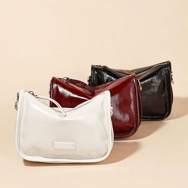 Designer Bags 2025 Women's Real Cow Leather Shoulder Bags Ladies Casual Retro Cowhide Crossbody Bag Female Fashion Designer Handbag For Lady Luxu