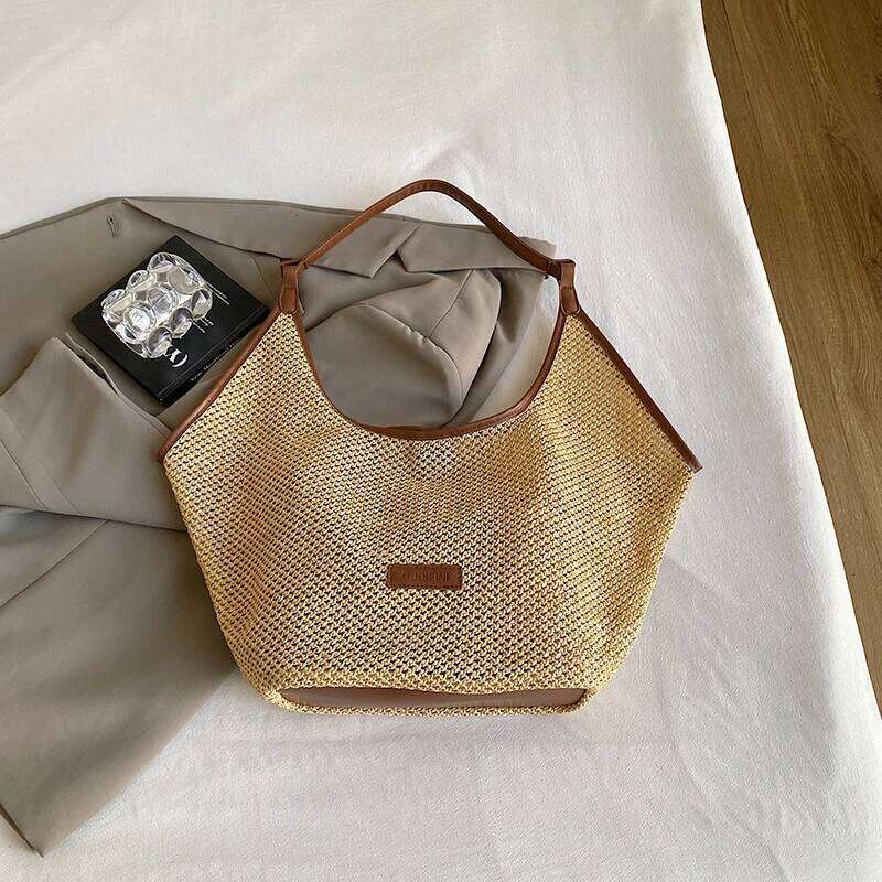 2025 Handbag Women's New Commuter All-Fit Shoulder Bag Braided Tote Bag Fashion Casual High Appearance Level