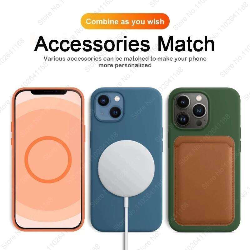 Official Original Animated Leather Cases iPhone 16 13 14 Pro Max for Magsafe Magnetic Wireless Charging Cover For 15 Plus