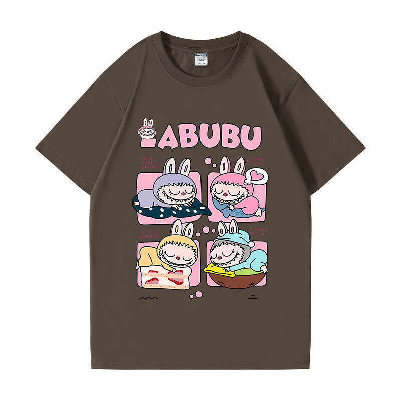 2025 new model labubu fashion T-shirt, for both men and women, comfortable and breathable, the top choice for summer