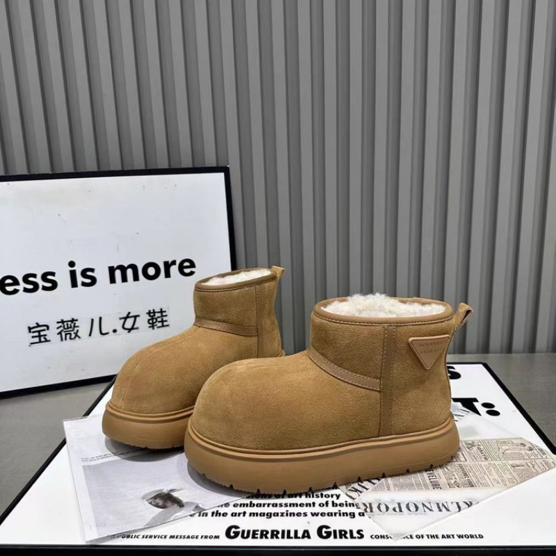 2025 free shipping new designer shoes women's snow boots autumn and winter shoes warm fur boots