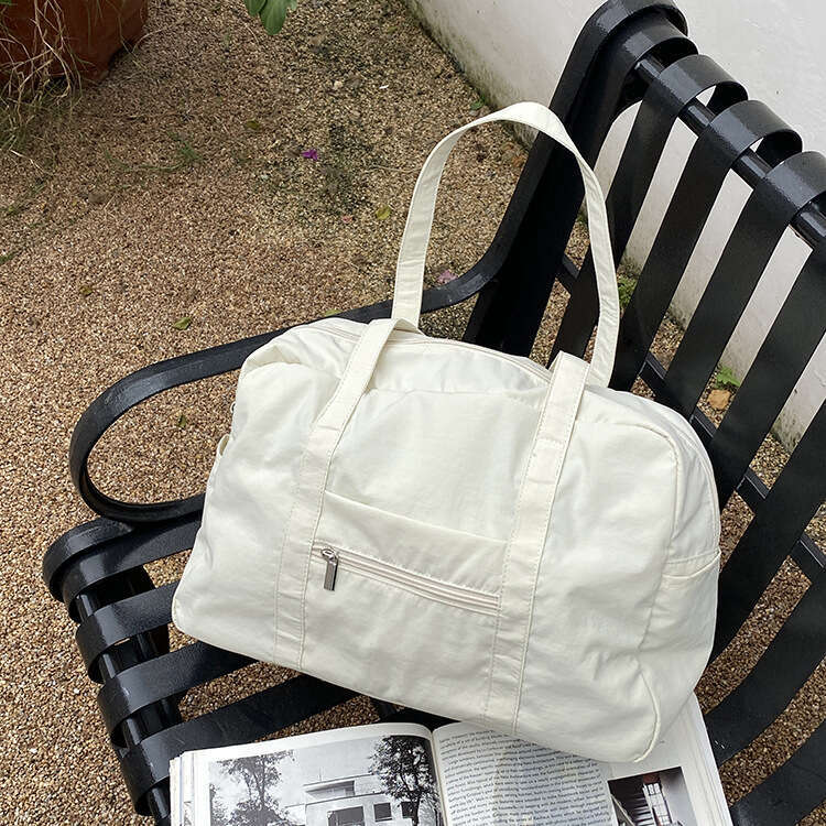 Sanze Women's Large Capacity Simple Tote Lightweight Nylon Travel Niche Shoulder Strap Bag B5