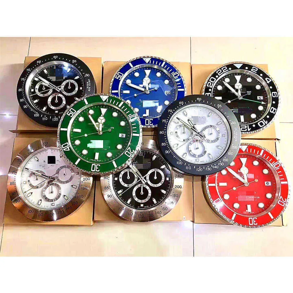 Wall Clocks Wall Clocks Super Silent Wall Clock Metal Modern Large Wall Watch Home Stainless Steel Luminous Clock The Date Will Work R250325 S25821