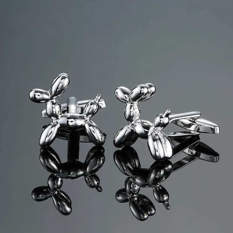 Mens French shirt cufflinks copper material interesting balloon dog shaped cufflinks fashion clothing accessories wholesale W250606