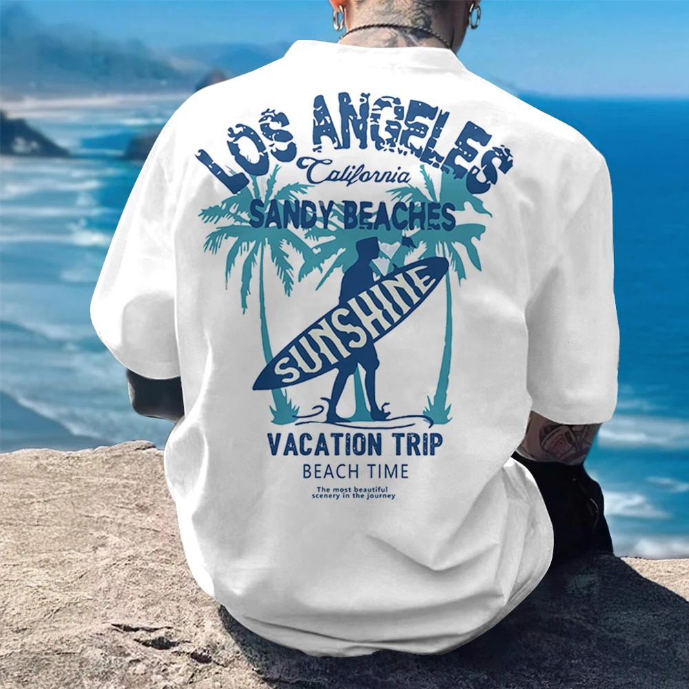 Casual Mens T-Shirt 3d Print Short Sleeve Street Fashion Man Clothing Simple Loose Oversized Tees For Men Breathable T Shirts 250530