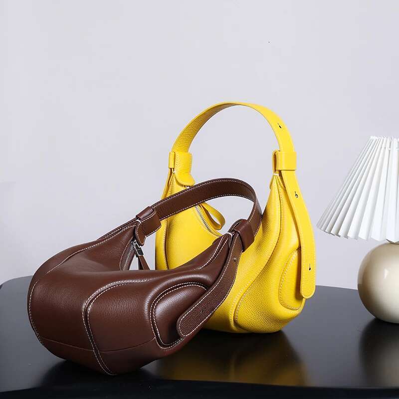 Designer Bags 2025 Women's Natural Cow Leather Crossbody Bag Female Designer Shoulder Bags Ladies Genuine Cowhide Casual Retro Handbags Lady Luxu