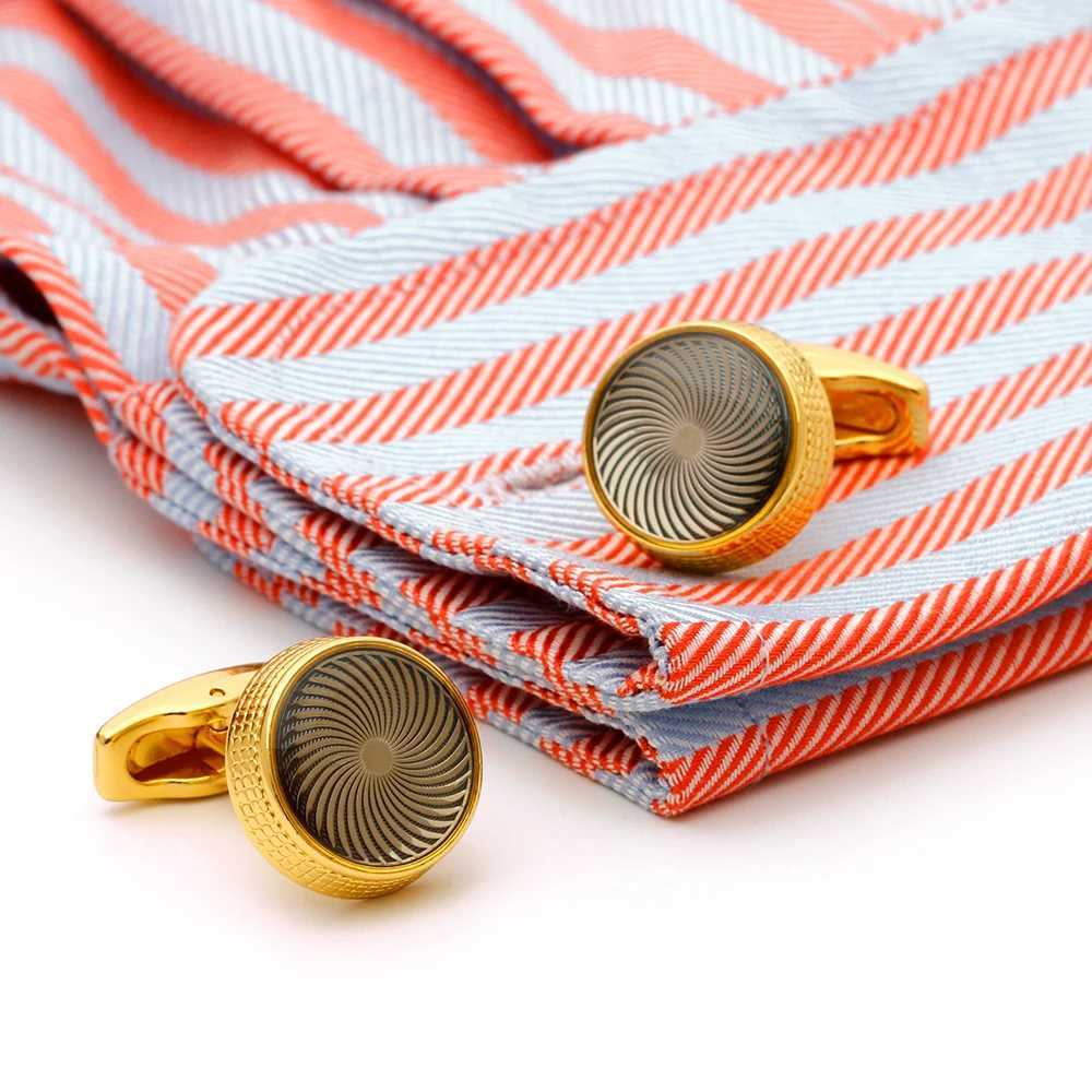 Cufflinks Golden 2022 TOMYE XK22S069 Personalized Round Formal Business Casual Men Button Shirt Cuff Links Wedding Gifts Jewelry W250606