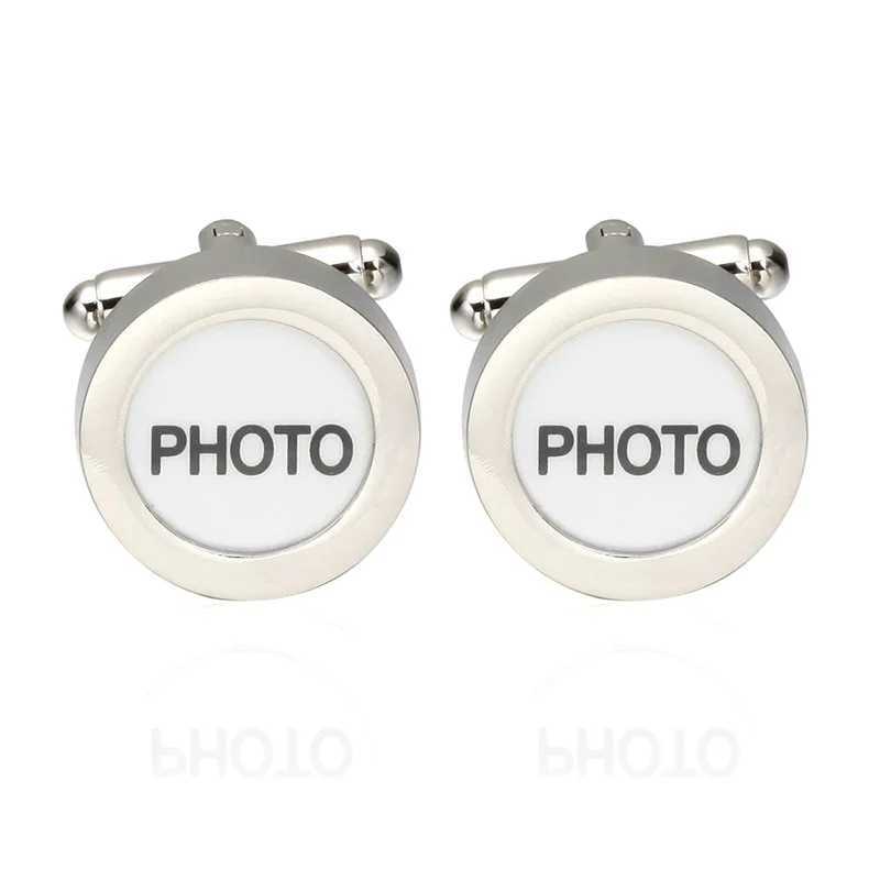 Business Shirt Cufflink for Men Brand Black Cuff Link Wholesale Button High Quality Round Luxury Wedding Male Cufflink W250606