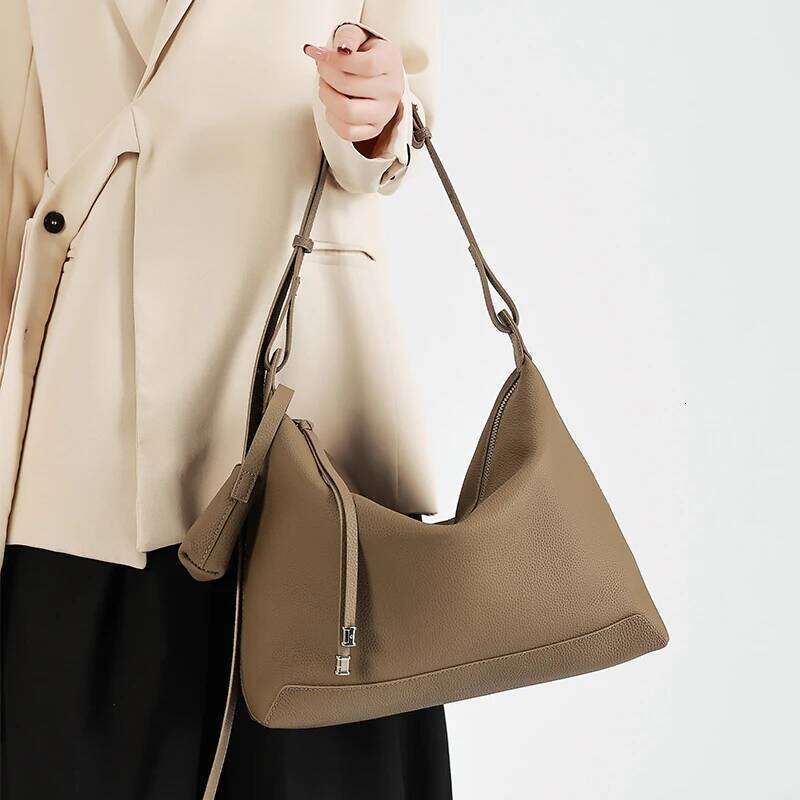 Designer Bags 2025 Women Natural Cow Genuine Leather Shoulder Ladies Vintage Designer Handbag Female Cowhide Fashion Retro Crossbody Bag Luxury Bag
