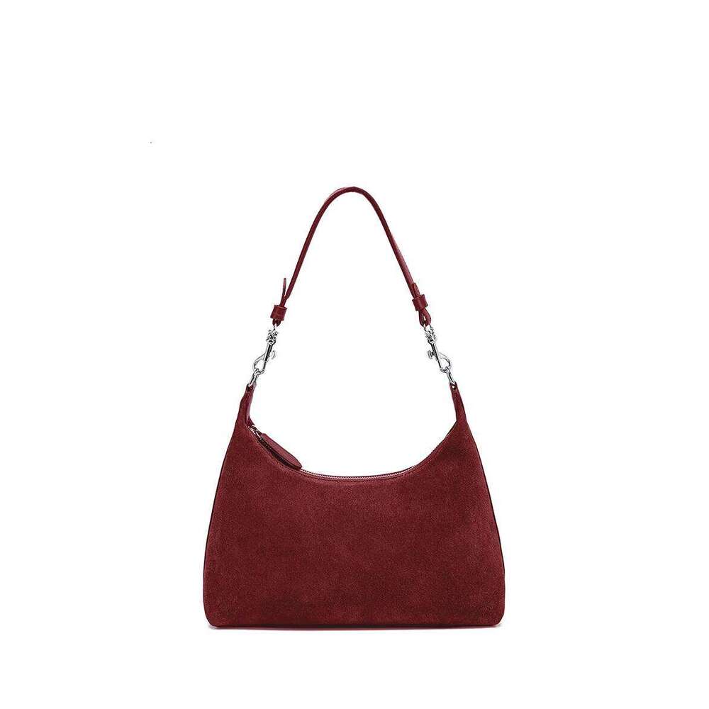Designer Bags 2025 Women's Frosted Cow Leather Shoulder Bag Female Retro Casual Cowhide Handbags Ladies Fashion Designer Bags For Lady New Luxury