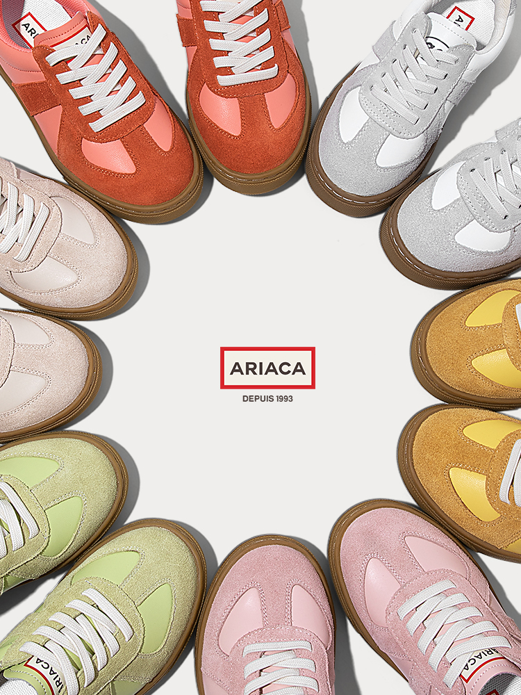 ARIACA children's shoes girls board shoes leather white shoes 2025 new spring and autumn models casual shoes children's de training shoes