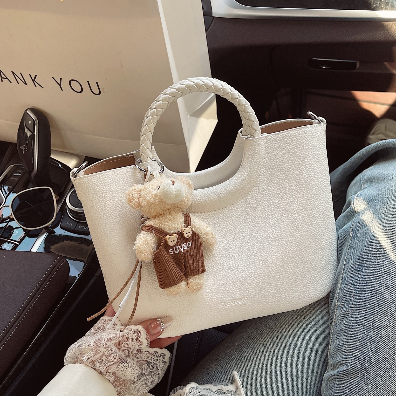 designer Fashion Handbag for Women 2025 New Style Lychee Texture Stylish Shoulder Bag Versatile Mother-Daughter Crossbody Bag