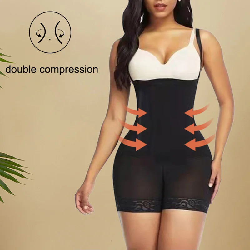 AfruliA High Compression Bodysuits Shapewear Fajas Colombianas Corrective Girdles Tummy Control Pes BBL Slimming Body Shaper 250605