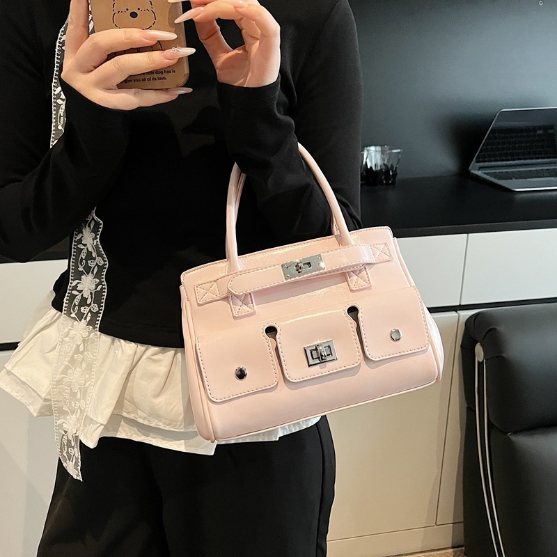 designer Large Capacity Tote Bag for Women 2025 New Vintage Fashion Versatile Multi-pocket Shoulder Bag High-end Hand