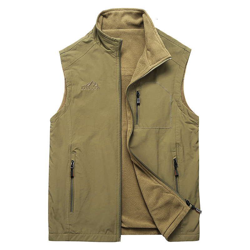 Ddmyoutdoor Sports Plus Velvet Men S Casual Outdoor Fleece Stand Collar Double Sided Wear Thick Vest Can Be Purchased In Bulk Jogging Suit