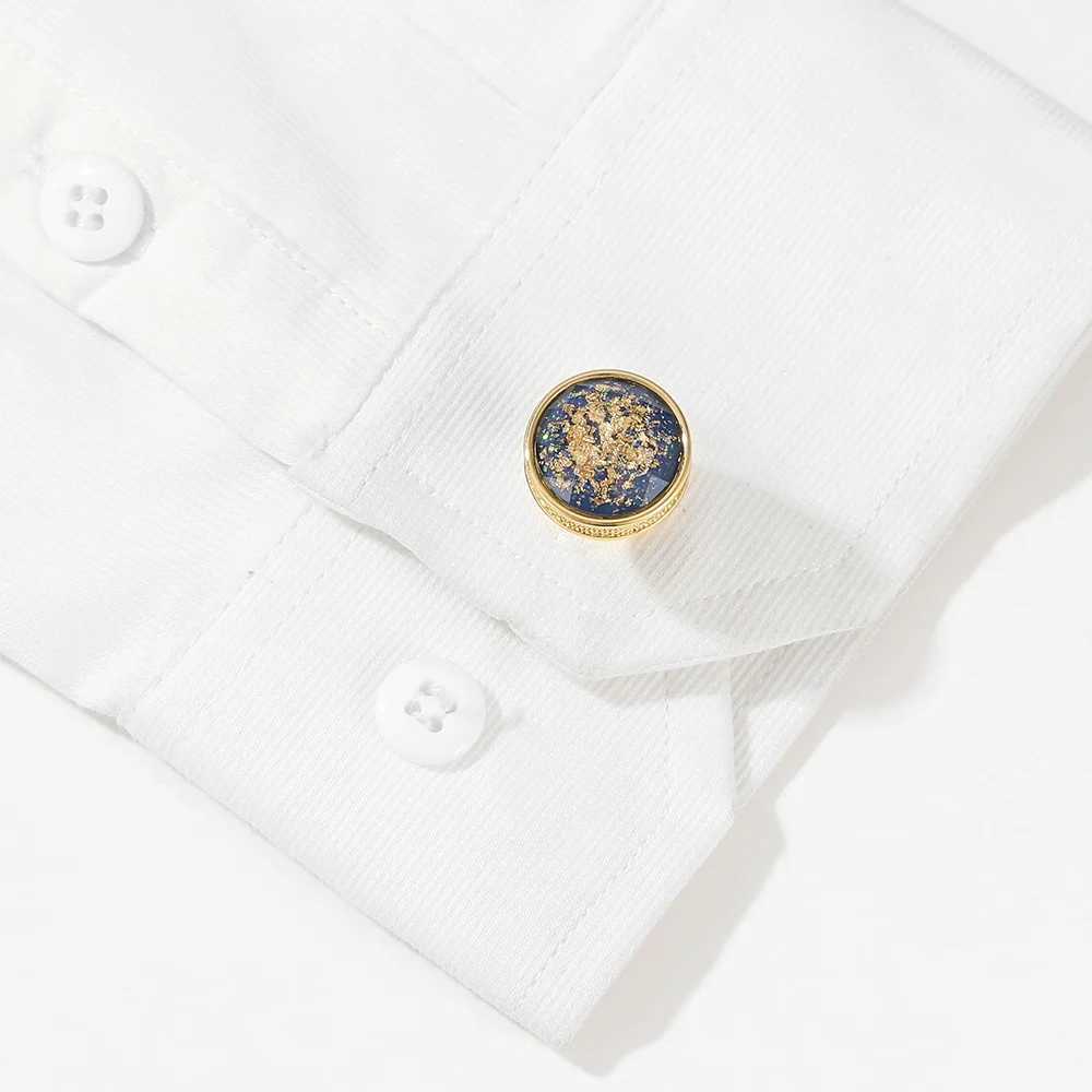Mens Cufflinks TOMYE XK22S003 Personalized Gold Color Round Formal Shirt Cuff Links Button for Custom Wedding Gifts Jewelry W250606