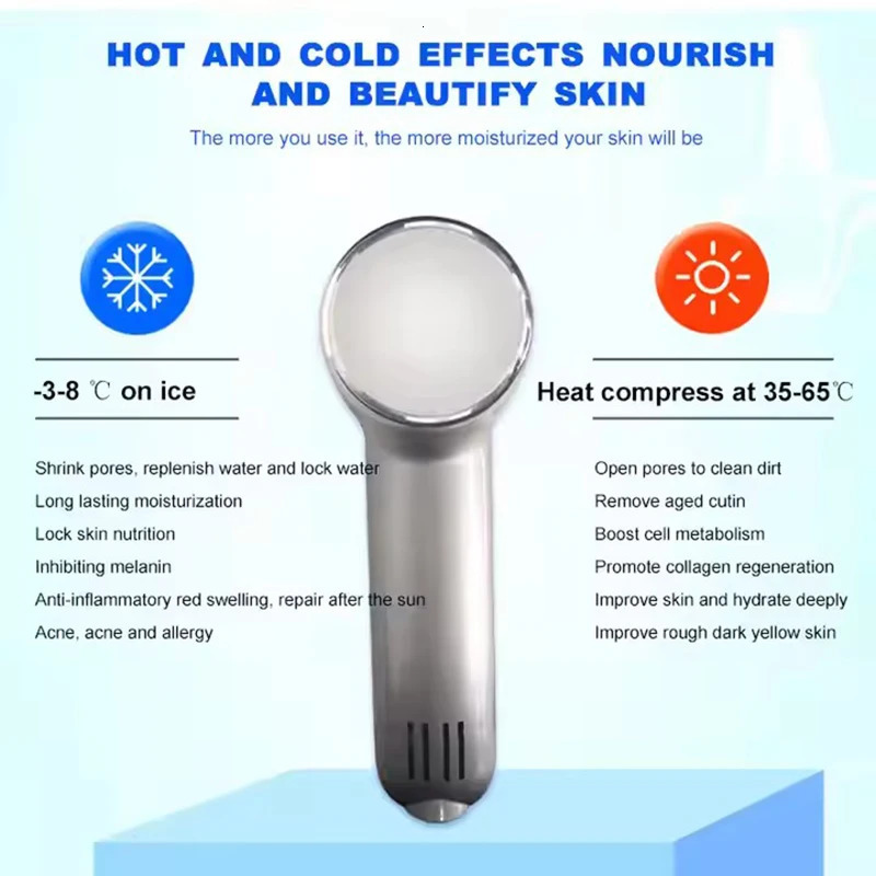 Cold Hammer Home Massager Lead-in Device Skin Lifting Tighten Rejuvenation Anti-aging Moisturizing Beauy Machine 250603