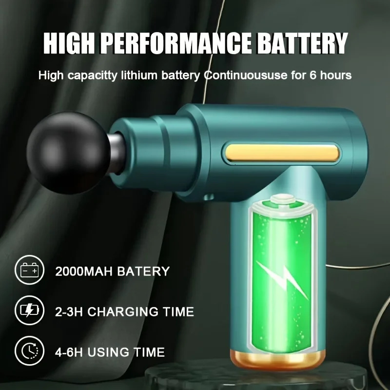 Fascial Gun Muscle Massage Gun Deep Tissue Muscle Handheld Percussion Massager For Body Back And Neck Leg 250605