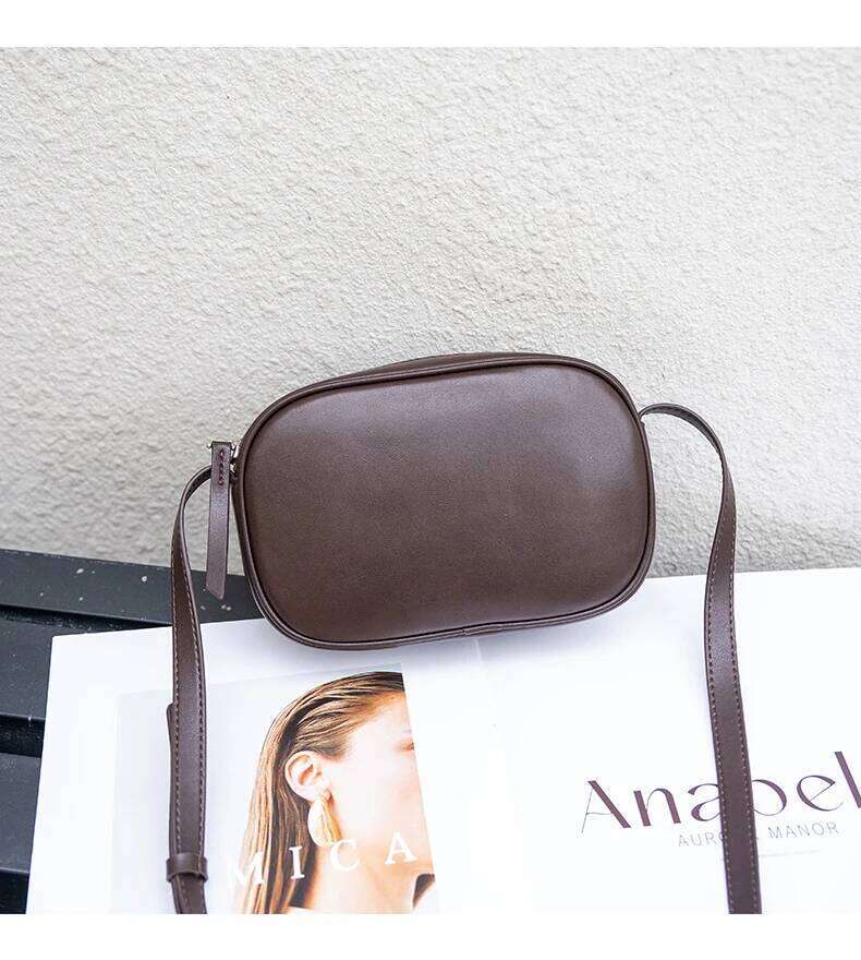 Designer Bags 2025 Women's Cow Real Leather Crossbody Bag Ladies Retro Cowhide Small Square Handbags Female Leisure Shoulder Bags For Girl Luxury