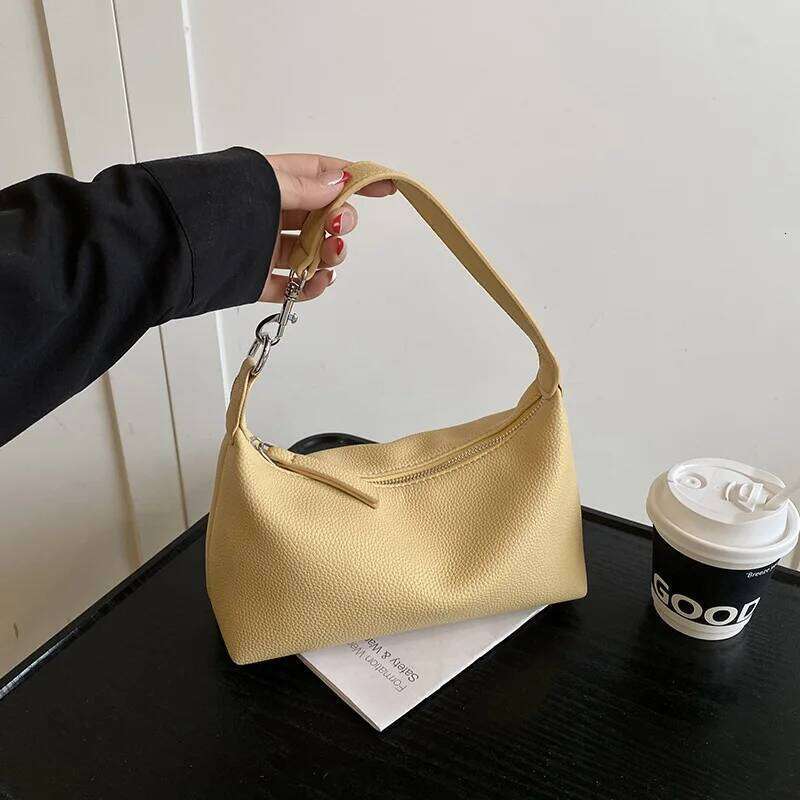Korean Elegant Ladies Handbags High Quality Pu Soft Leather Underarm Commuting Daily Shoulder New Crossbody Women's Bag
