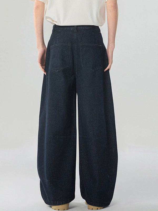 Men Jeans High Quality Wash Machete Wide Leg Cowboy Pants Tide Hip Hop Style Baggy Denim Jeans Curved Design Fashion Bottoms XXL Spring Summer