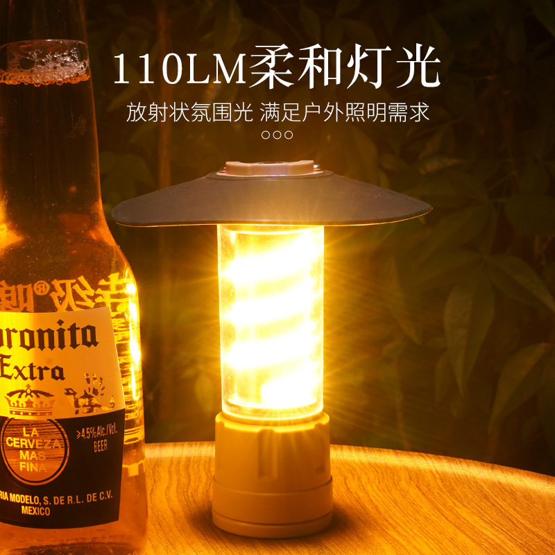 Camping Light Outdoor Lighting Flashlight Stall Portable Light Tent Light Multifunctional Rechargeable Camping Light