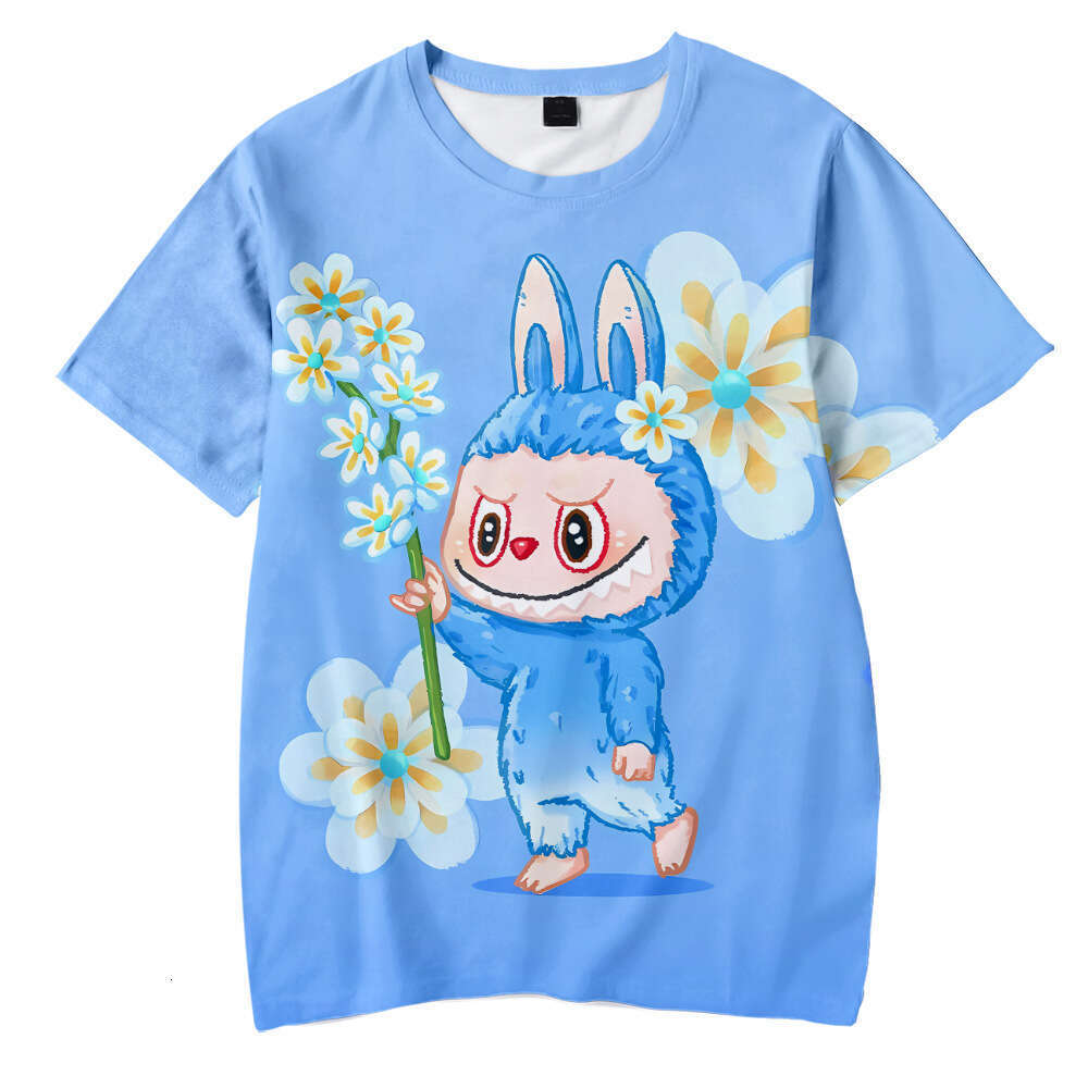 Labubu 2024 New Style Labubu 3D Digital Print Cosplay Short Sleeve