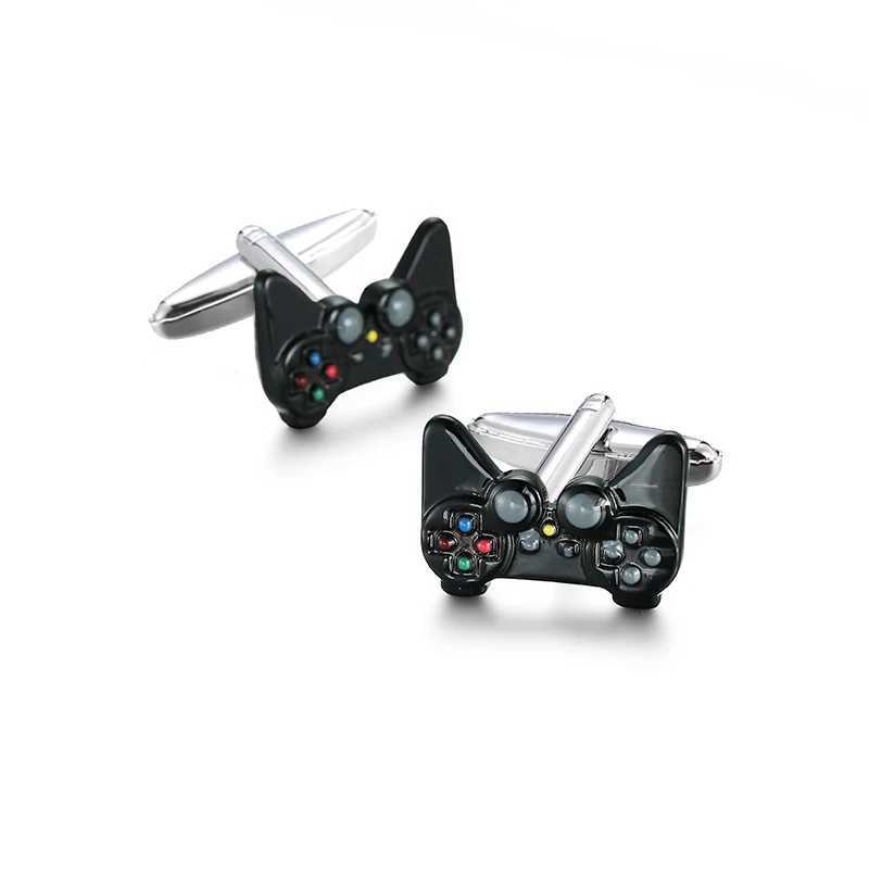 Mens French shirt cufflinks copper material dice football badminton rugby boxing gloves bullet shell gun model design Cufflink W250606