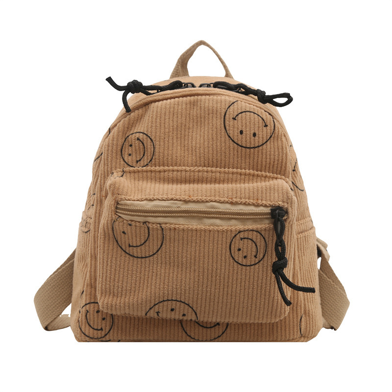 designer Vintage Spring Solid Color Japanese Style Women's Backpack Korean Version Casual Niche Design Simple Student School Bag Women's Bac