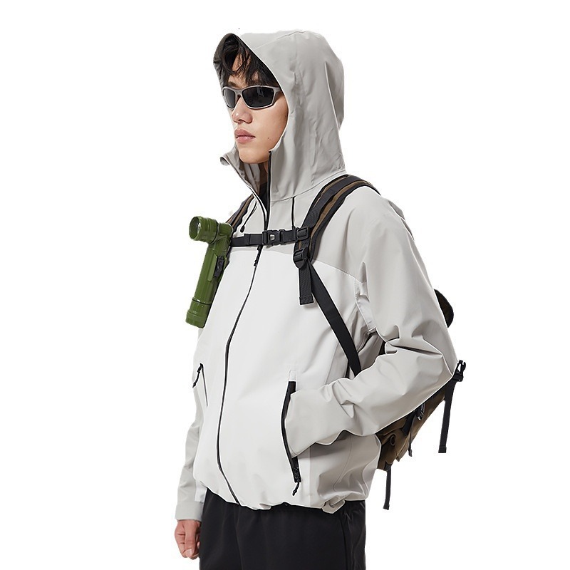 Ddmyoutdoor Hard Assault Men GBT Single Laminated Rubber Front For Women Hiking And Mountain Climbing Windproof Shell Thin Jacket Jackets