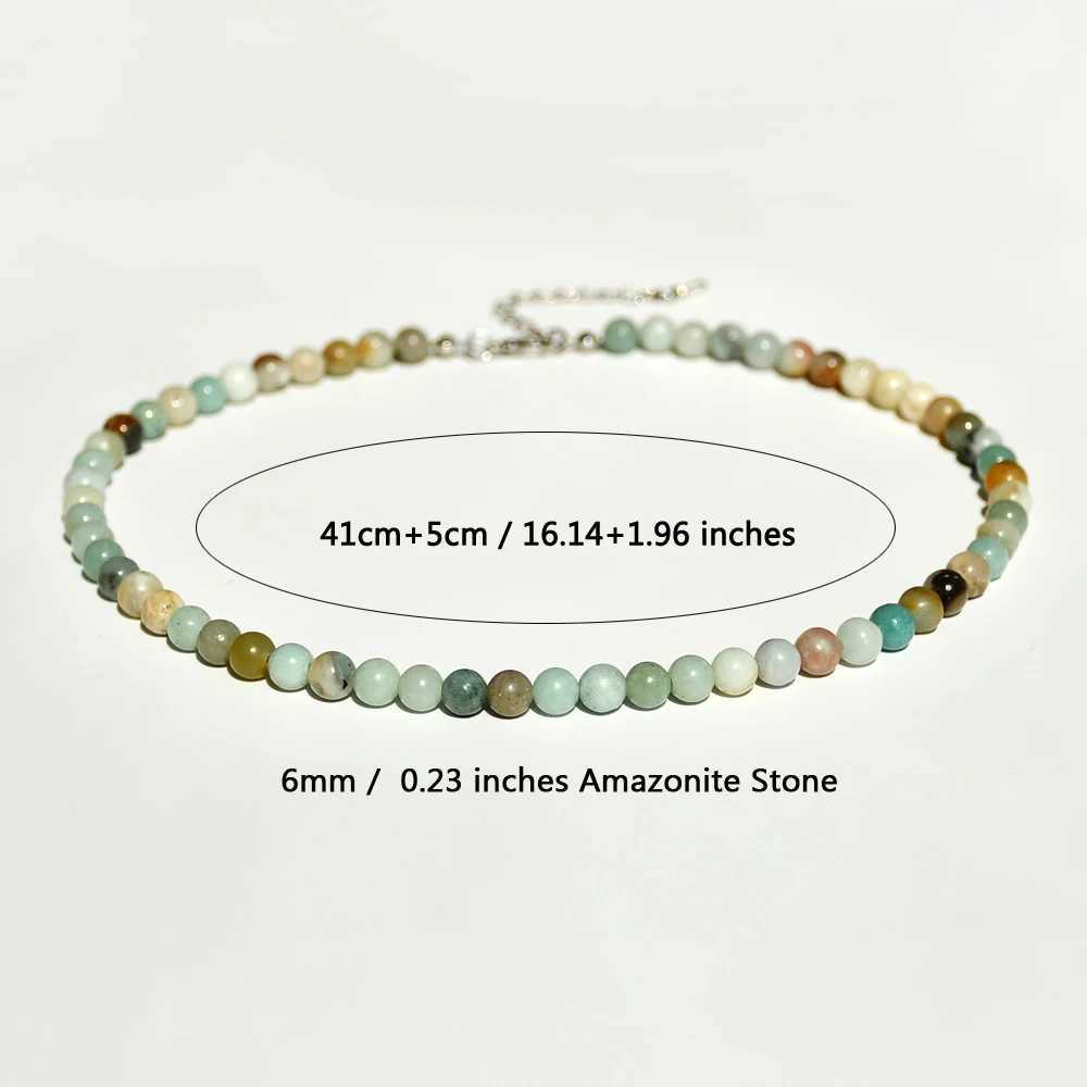 Natural Iite Stone Necklaces Bohemian Women Handmade Beaded Jewelry Y250605